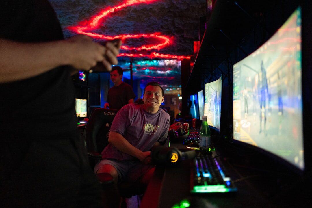 Live event broadcast coordination team at monitor station
